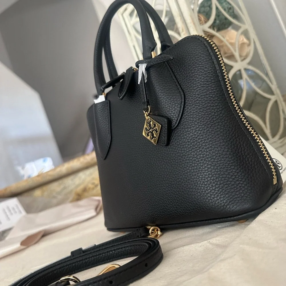 Tory Burch Mini Leather Swing Crossbody Bag ~NWT~ Black